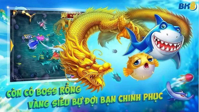 Bắn cá rồng vàng đưa bạn vào hành trình chinh phục kho báu dưới biển sâu